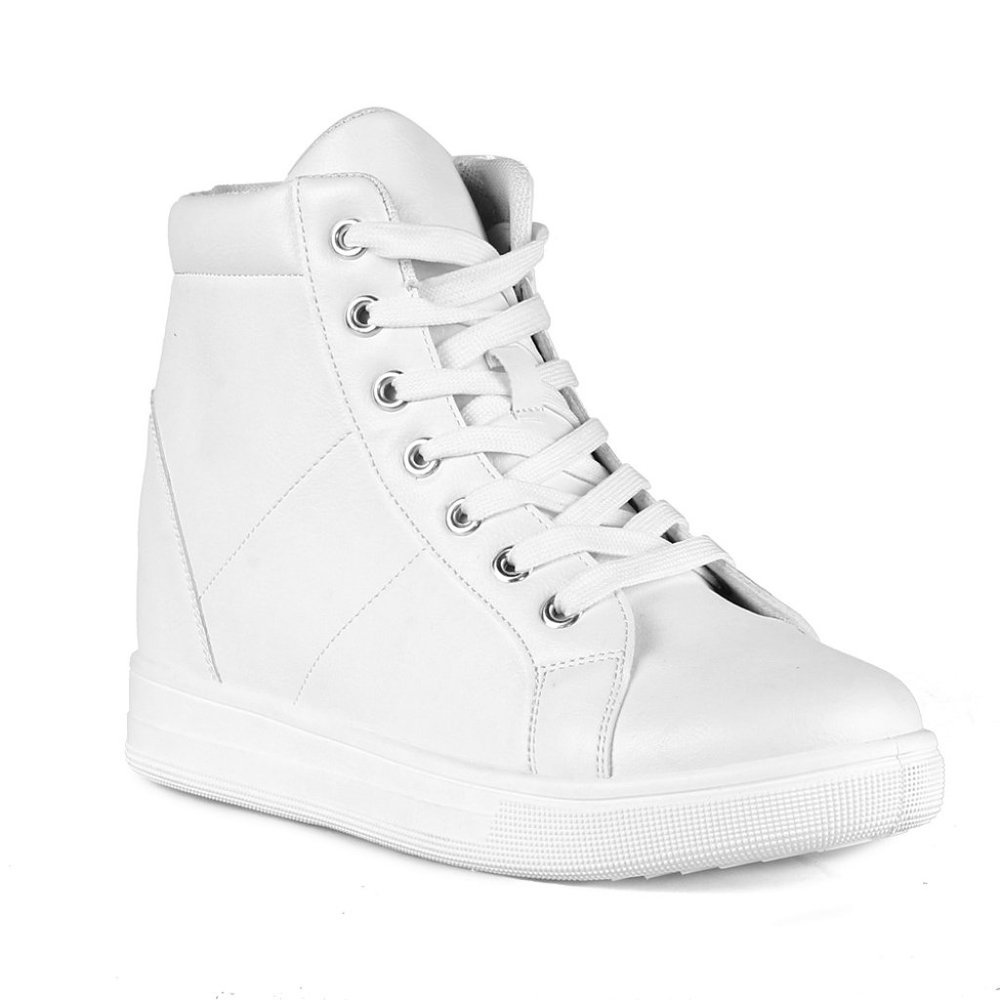 Cabo-01 Lace up Wedge Sneakers
